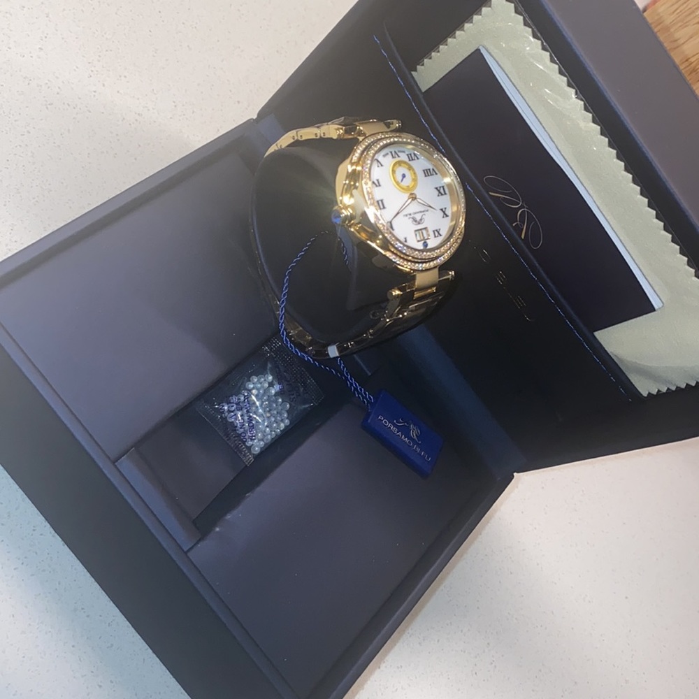 Women's South Sea Swarovski Crystal Bracelet Watch, 40mm PORSAMO BLEU - Picture 11 of 13